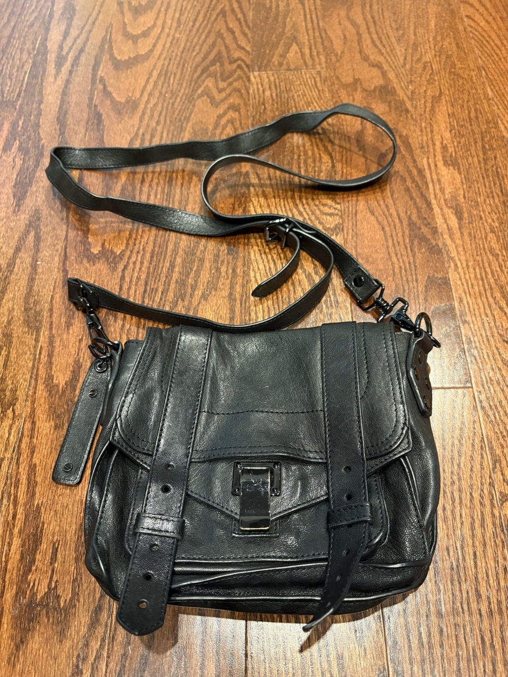 Proenza Schouler PS1 Mini Crossbody Bag | Black Leather Satchel